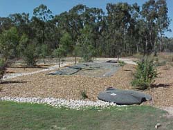 Household waste water system before reeds have been planted